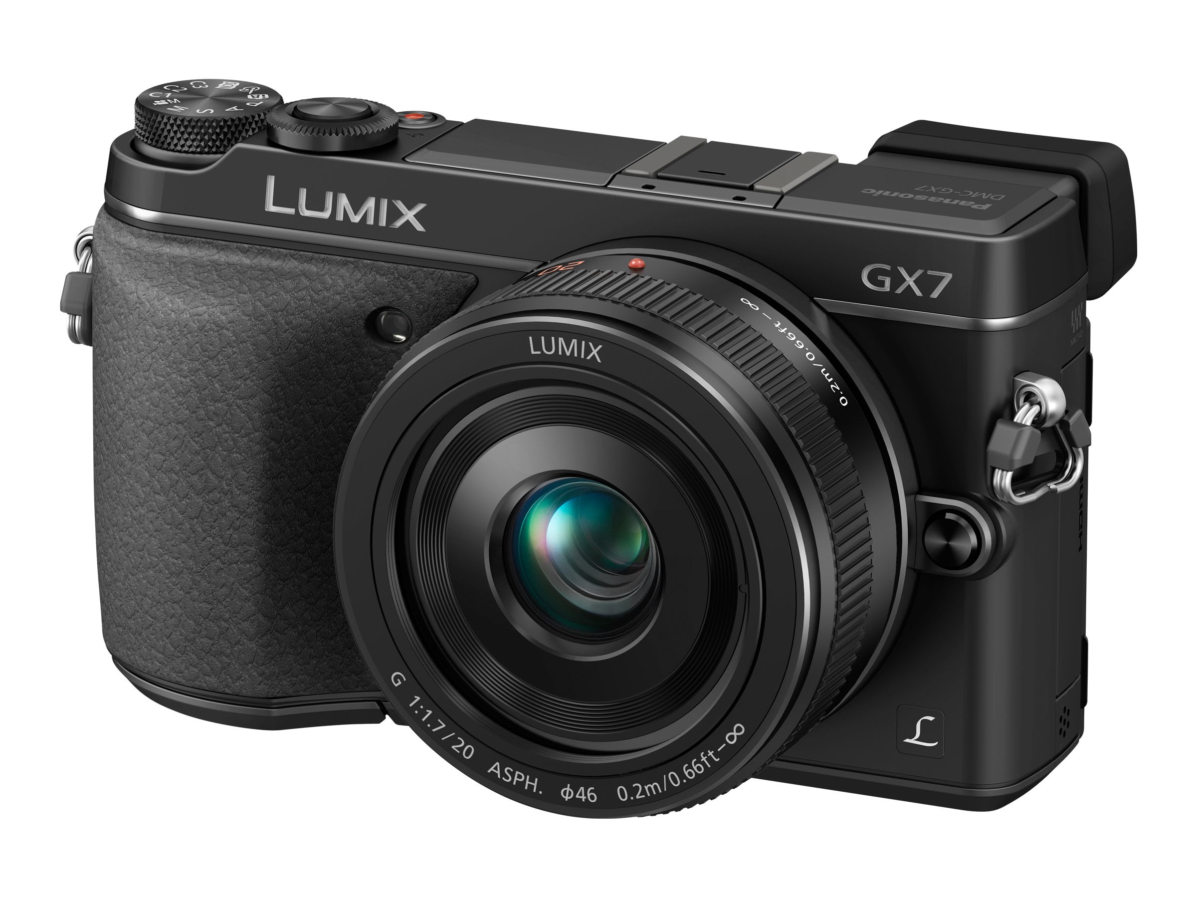 Aantrekkelijk zijn aantrekkelijk deeltje Overleving Panasonic Lumix G DMC-GX7K - Digital camera - mirrorless - 16.0 MP - Four  Thirds - 1080p / 50 fps - 3x optical zoom 14-42mm lens - Wi-Fi, NFC - black  - Walmart.com