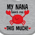 thumbnail image 4 of Inktastic Nana Loves Me Grandson Boys or Girls Baby Bib, 4 of 4