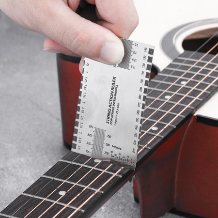 faginey stainless steel string action ruler gauge