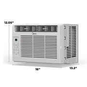Midea 5,000 BTU Window Air Conditioner, Cools Up To 150 Sq Ft, Remote, Programmable Timer, White