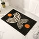 thumbnail image 5 of Alfombra de baño, tapete de baño, alfombra de baño beige no tejida, alfombra de baño pequeña lavable, color crema, 5 of 6
