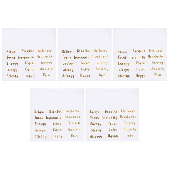 COSMOBETTY 5 Sheets Essential Oil Labels for Organization 18 x 0.7 in