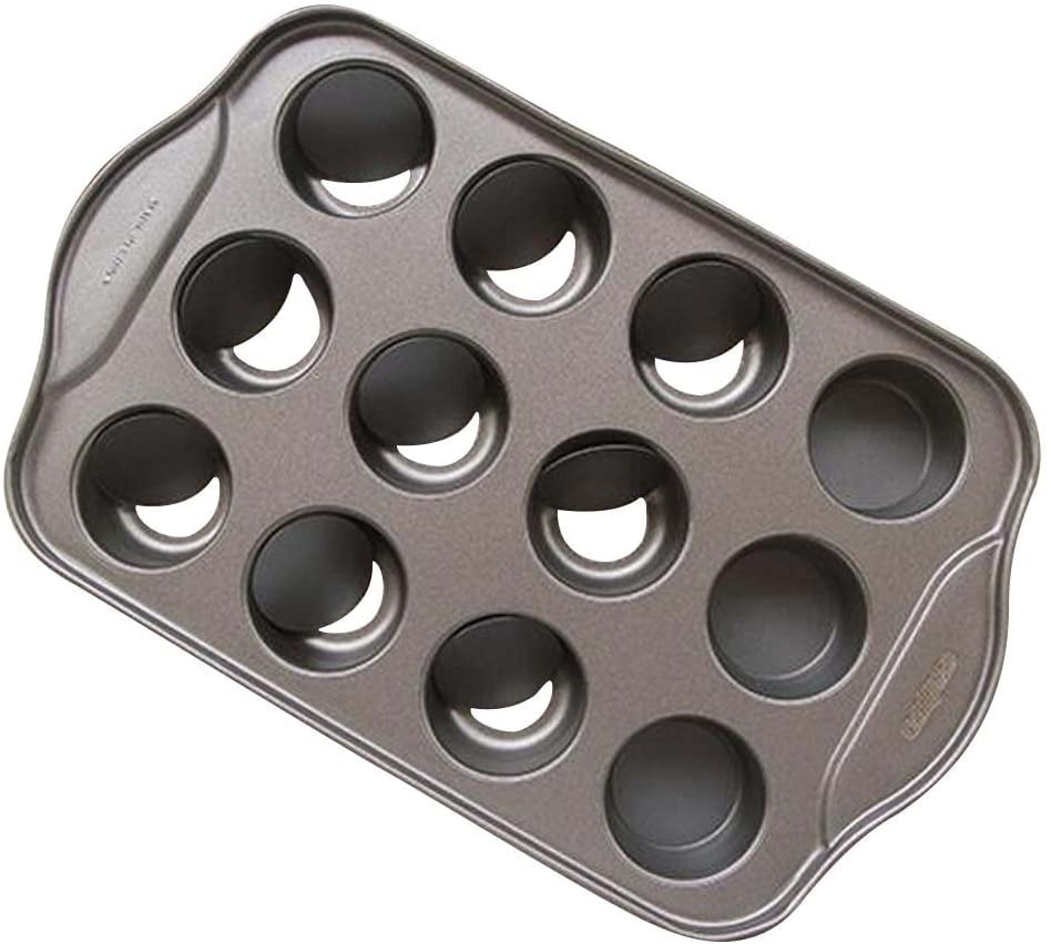 12 Cavity Mini Cheesecake Pan with 12 Pieces Removable Bottom Y1R4 