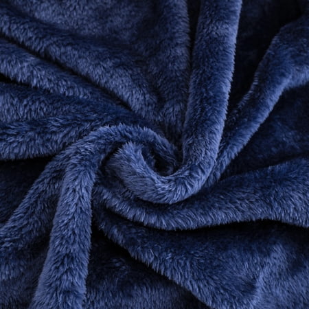 MAINSTAYS SUPER SOFT PLUSH BLANKET, DARK BLUE, KING, ADULT/TEEN