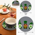 thumbnail image 3 of GZHJMY St.Patrick's Day Gnome Round Trivets Pot Holders 2 Pcs, Heat Resistant Cotton Thread Weave Trivets for Hot Dishes, Cooking, Baking, Farmhouse, Kitchen Decor for Kitchen Pans Bowl Teapot, 3 of 7