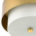 thumbnail image 2 of Progress Lighting Silva 2-Light Flush Mount, Brushed Nickel, White Linen Shade, 2 of 8