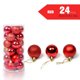 thumbnail image 2 of 24 Uds. Adornos de bolas de Navidad con cordones 6cm/2,4 pulgadas adornos para árboles de Navidad Leyfeng bolas de adorno, 2 of 7