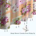 thumbnail image 6 of Pioneer Flower Floral Print Pattern Shower Curtain 72"x72" ,Bathroom Decorative Shower Curtains Set with 12 Hooks,Modern Waterproof Washable Shower Curtain, 6 of 6