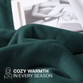 thumbnail image 5 of IR Imperial Rooms Sherpa Bed Blanket Soft Thick & Warm Fluffy Plush Winter Fleece Reversible Lightweight Throw (50x60) Emerald Green, 5 of 7