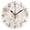 Black, variant on Roses and Pearl Vintage Round Wall Clock Silent Analog Battery Operated Black Pointer Home Decor 9.84" Diameter