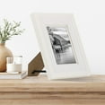 thumbnail image 3 of Gallery Solutions 8"x10" White Wall Mount/Tabletop Picture Frame - Perfect Fit for 5"x7" Photos, 3 of 10