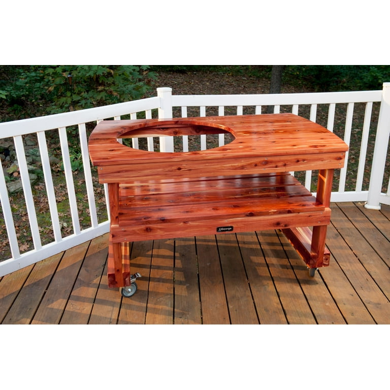 Jjgeorge Table Cover JJGeorge Big Green Egg Table (Long Table For