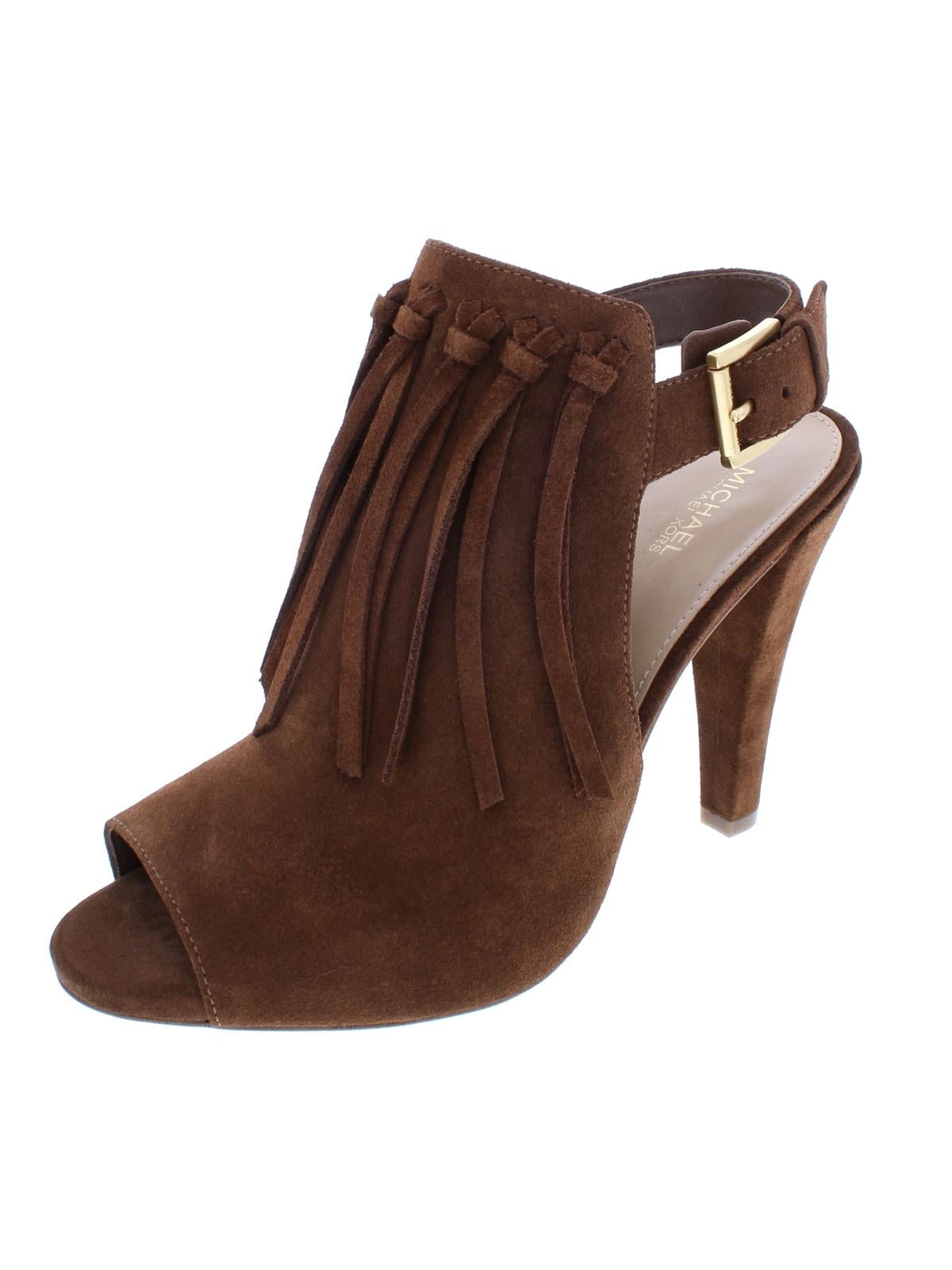 MICHAEL Michael Kors Womens Kassidy Suede Fringe Booties 