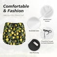 thumbnail image 4 of Bixox Women's Lemon Fruits Flowers Leaves pattern 2 in 1 Running Shorts - Lightweight Athletic Workout Gym Yoga Shorts Liner with Pockets - Small, 4 of 7