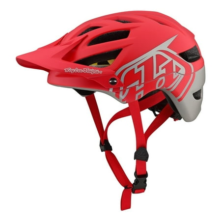 Troy Lee Designs 2019 A1 Classic MIPS Bicycle Helmet - Red/Silver - (Best Bike Helmets 2019)