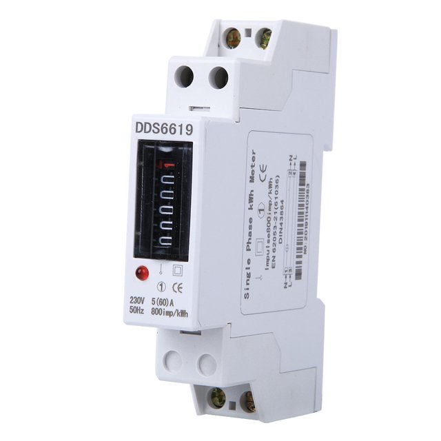 P Medidor de energía, Medidor de energía Medidor de energía en riel DIN Medidor de energía monofásico Altamente recomendado