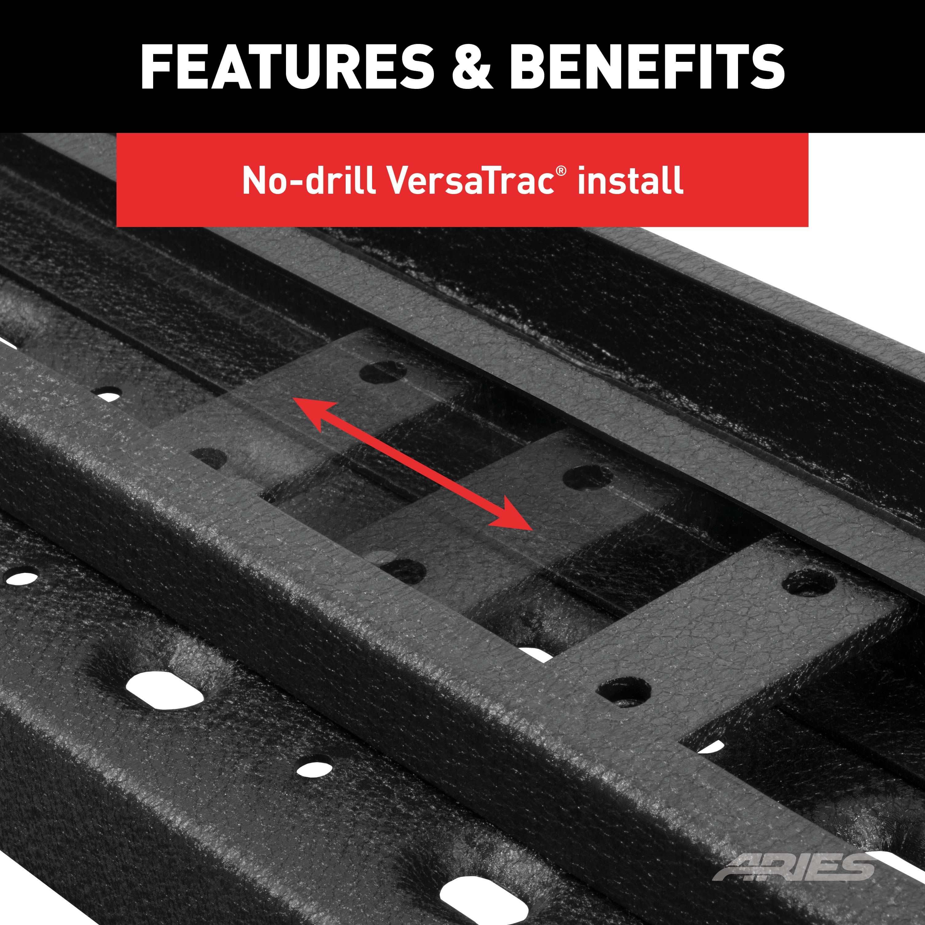 RidgeStep 6-1/2" x 53" Black Steel Running Boards (No Brackets) Fits select: 2015-2018 CHEVROLET SILVERADO K1500 LT, 2014 CHEVROLET SILVERADO K1500