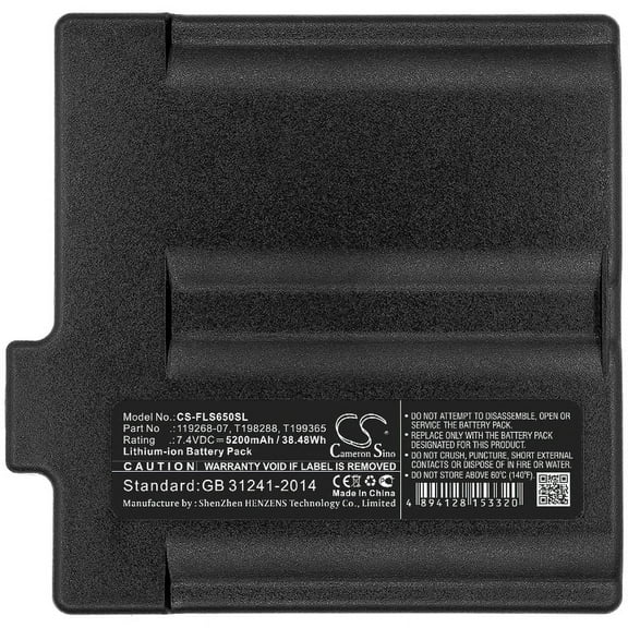 5200mAh Flir T199365AAC T199366AAC T199365 T199366 119268-07 T198288 1195268-06 1195268-07 Battery for ThermaCAM P25 ThermaCAM P