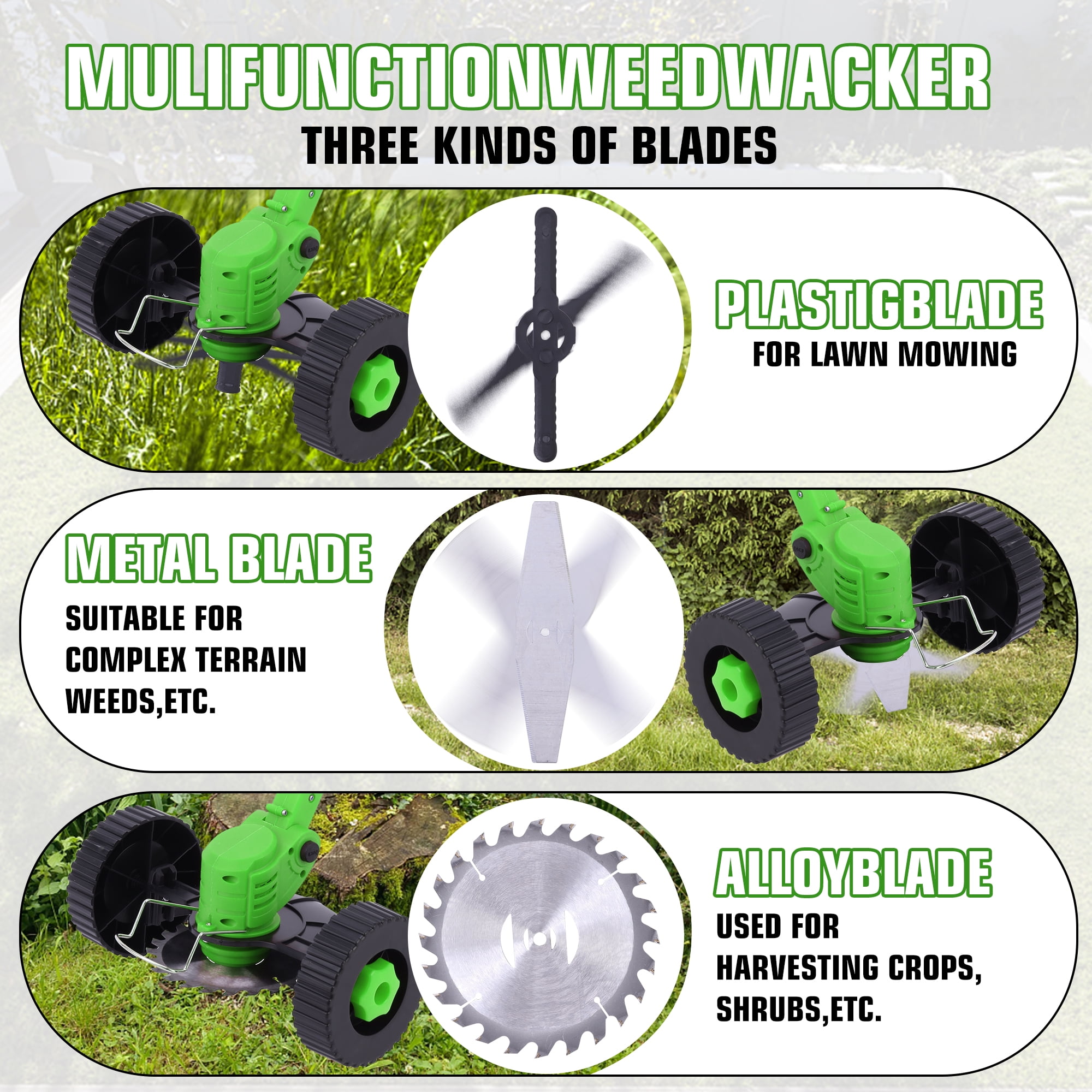 Weed Eater Cordless Weed Wacker, Battery Powered,Electric Lawn