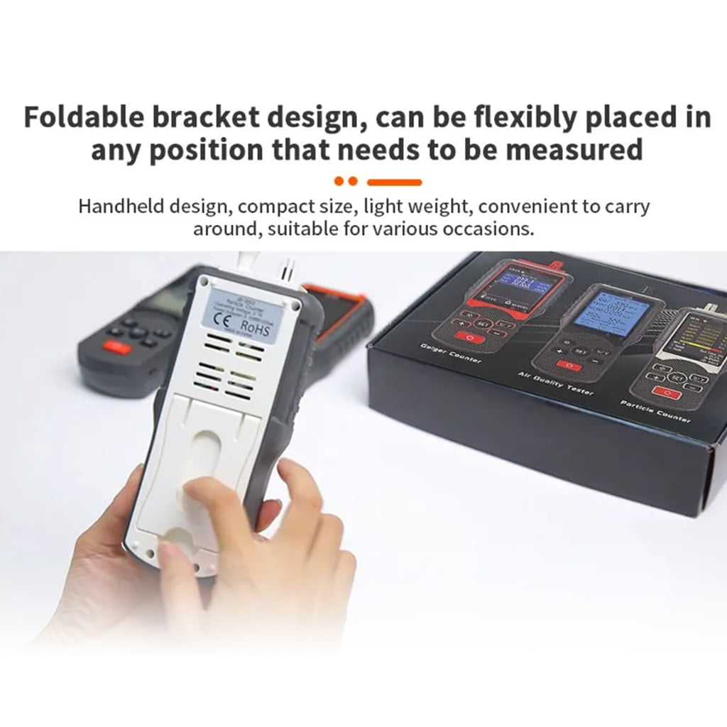 MOMOJIA Air Quality Analyzers Testing Instrument Shockproof ABS Dust Particle Counter Multiple Environment Monitoring
