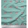 thumbnail image 1 of Soimoi Velvet Fabric Floral,Bow & Chihuahua Dog Print Sewing Fabric Yard 58 Inch Wide, 1 of 1