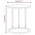 thumbnail image 4 of vidaXL Side Table Gold and Black 45 cm Tempered Glass, 4 of 4