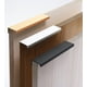 thumbnail image 5 of Paquete de 2 tiradores de armario negros, herrajes para armarios de cocina, tirador de borde de armario de aleación de aluminio, tirador de dedo negro, 5 of 5