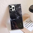 thumbnail image 3 of Compatible with iPhone 14 Pro Max Marble Case Cute Fashion Soft Rubber Silicone TPU Protective Cover Glossy Fashion Marble Stone Shockproof Case for iPhone 14 Pro Max-Black, 3 of 7