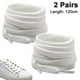 thumbnail image 1 of 2 pares de cordones planos para zapatos, cordones para zapatillas deportivas, zapatillas, zapatos, cordones para botas, blanco, 120CM, 1 of 8
