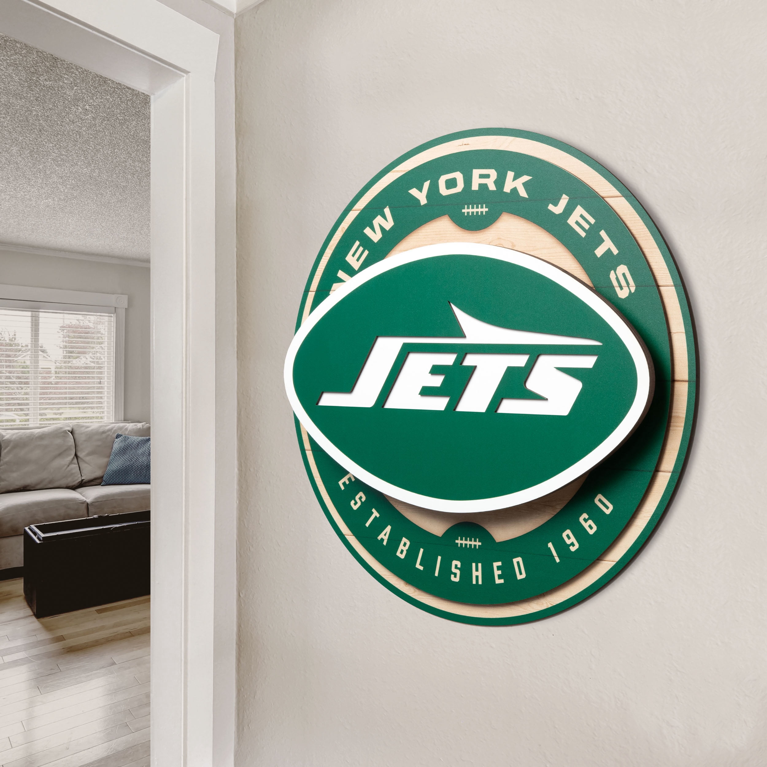 YouTheFan NFL New York Jets 3DX Circle Wall Art