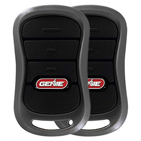 Genie Ouvre-porte de Garage à 3 Boutons (2 Pack) - Chaque Télécommande jusqu'à 3 Ouvre-Portes de Garage Genie - Compatibilité Uniquement avec les Ouvre-Portes de Garage Genie Intellicode - Modèle G3T-R, Bl