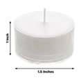 thumbnail image 3 of Efavormart 100 Pack White Unscented Tealight Candles – 7 Hour Extended Burn, Smokeless, Clean Burning in Clear Cups, 3 of 4