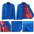 thumbnail image 4 of Boys Suits Set Slim Fit Kids Toddler Tux Suit for Teen Boy Wedding Outfit Communion Dress Clothes with Jacket Vest Pants Tie, 4 of 12