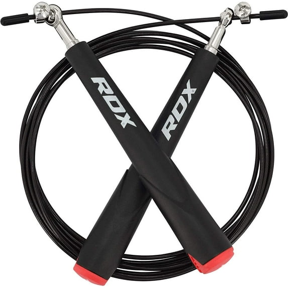 RDX Skipping Rope Adjustable PVC Gym Jump Speed Lose Weight Gymnastics Fitness MMA Boxing Jumping Metal Cable Exercise Metal Cable Training Workout