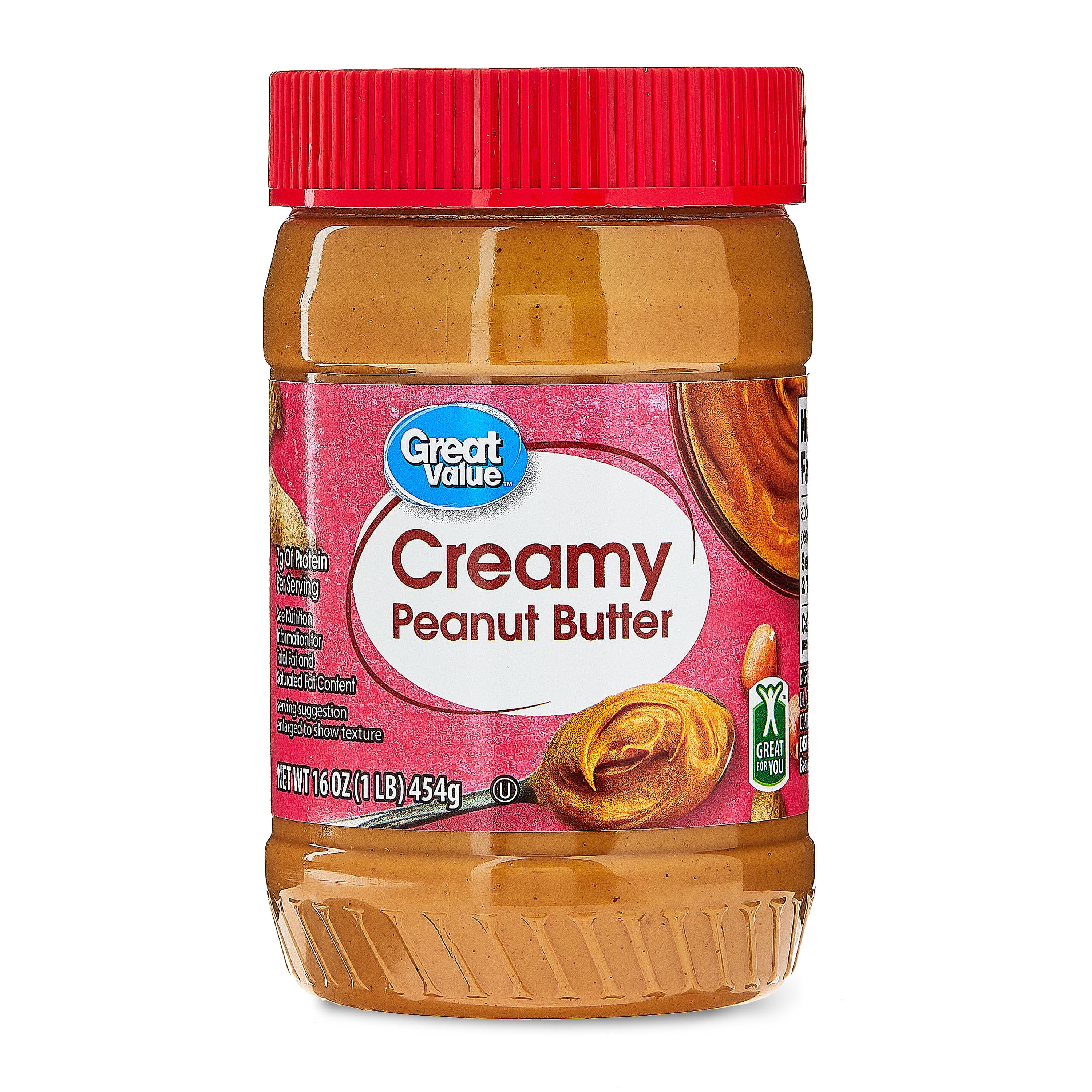 (4 pack) Great Value Creamy Peanut Butter 16oz