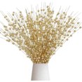 thumbnail image 2 of Artificial Glitter Berry Stem Ornaments,Bexikou 17Inch Christmas Artificial Berry Twig Glitter Sticks,Decorative Glitter Sticks for Christmas Tree, Small Vase, Holiday, Wedding, Party(Gold, 24), 2 of 6