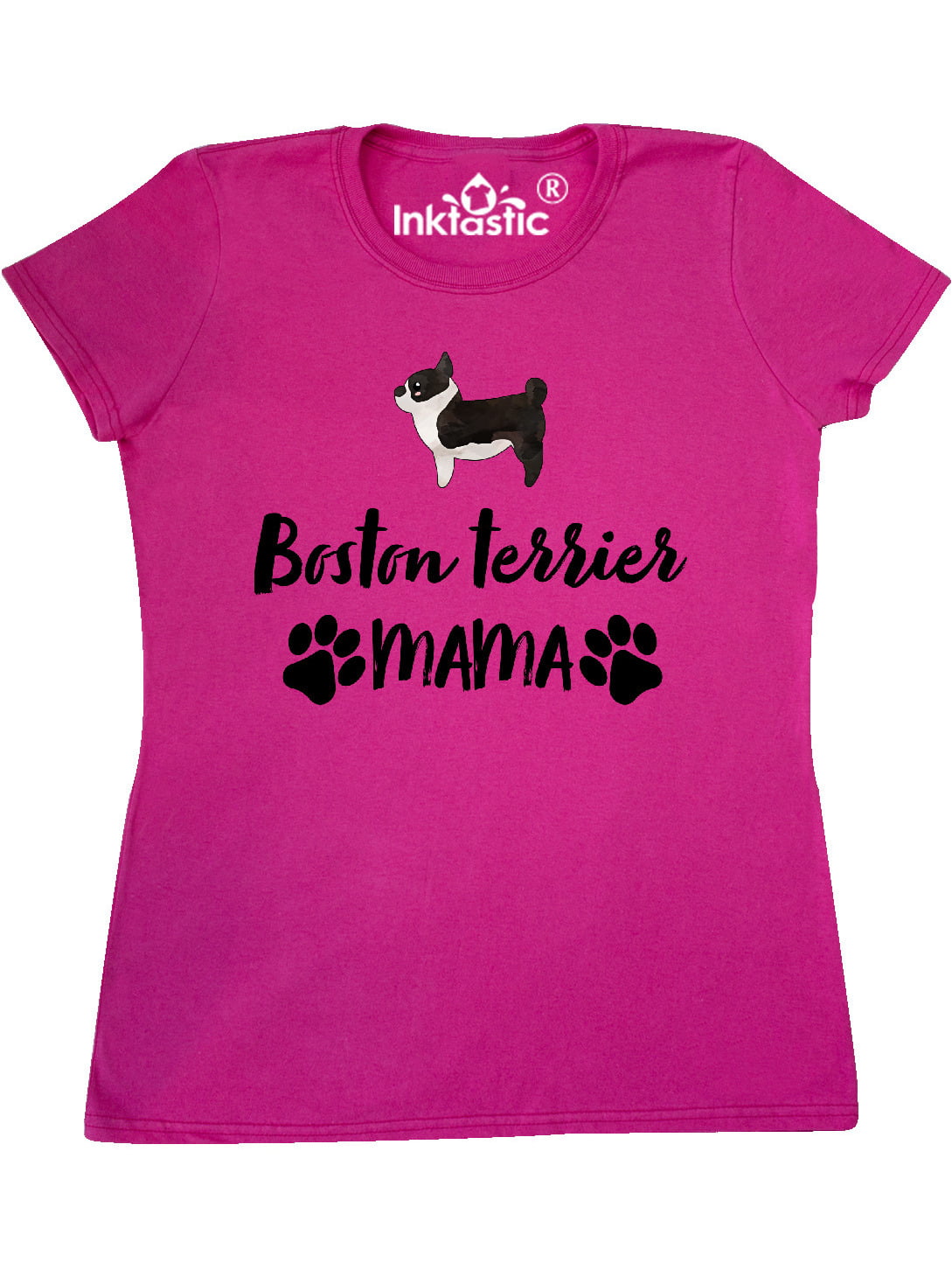 Womens Sunflower Boston Terrier Mama Dog Lover Gifts T-Shirt