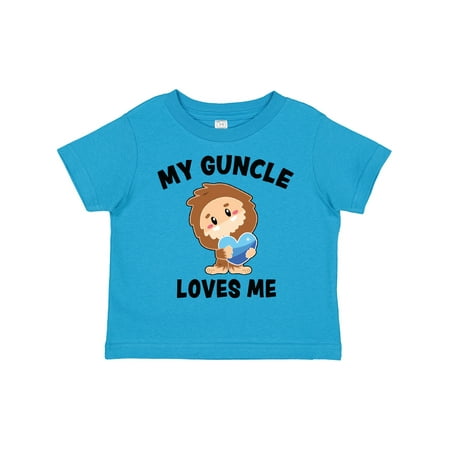 

Inktastic Cute Bigfoot My Guncle Loves Me Gift Toddler Boy Girl T-Shirt