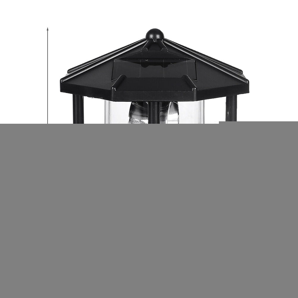 Solar Powered Lighthouse Rotating Outdoor Waterproof LED Solar Light Beacon Tower Decorative Lamp for Garden Lawn Patio