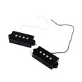 thumbnail image 1 of 1 Par de Pastillas Abiertas Magnéticas Negras con Tornillos de Resortes para Accesorios de Sustitución de Bajos Precision Yuyangstore Pastillas de 4 cuerdas, 1 of 6