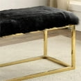 thumbnail image 4 of Furniture of America Saxton Contemporary Fabric Padded Long Bench in Black, 4 of 7