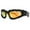 Bright gold frame wi, variant on Large Shield Sunglasses Spikes Fashionable Eyewears Halloweens Punk Glasses