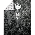 thumbnail image 3 of The Nightmare before Christmas Bedding Set 4 pcs Twin Bed in Bag Set for Kids - Reversible Comforter, Flat Sheet, Fitted Sheet & Pillowcase, 3 of 9