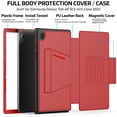 thumbnail image 3 of Dteck Case for Samsung Galaxy Tab A8 10.5-inch X200 X205 X207,Luxury Business Leather Smart Automatic wake/sleep Case Heavy Duty Card Holder Kickstand Folio Magnetic Cover,Red, 3 of 8
