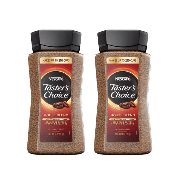 Nescafé Taster's Choice Instant Coffee, House Blend, 14 oz 2 PACK
