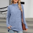thumbnail image 5 of Sweaters For Women Long Sleeve Shirts Crew Neck Sweatshirt Lightweight Casual Tunic Tops Pullovers Women Mens Colla Hoodie Sweatshirts for Men Retro Women's Sweaters for Work Sweaters for Grandma Mens, 5 of 7