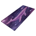 thumbnail image 2 of Leather Keyboard and Mouse Desk Mat Office Desk Accessories Protective Office Desk Decor Desk Pad Mat for Gaming, Work from Home, Office Whale in Space 16.5" x 35.4", 2 of 9