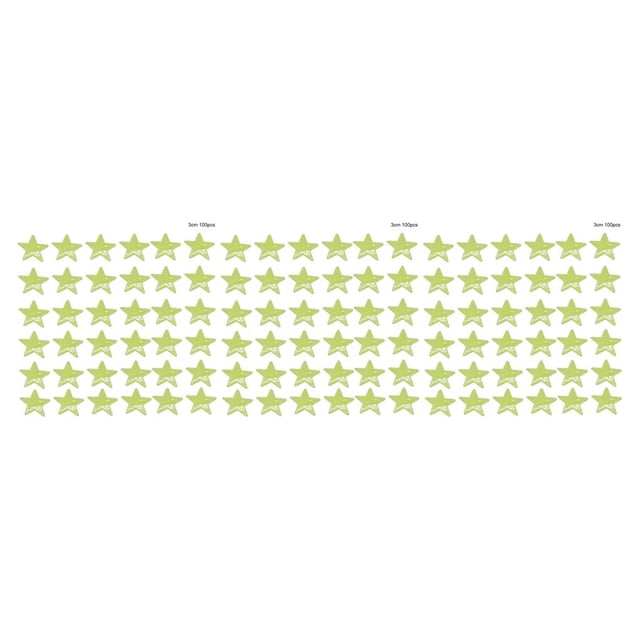 Injueey Pegatinas luminosas Estrella de plástico Pegatinas de pared Parche Calcomanía Decoración para dormitorio de niños, azul claro, 3,8 cm, 70 Type2 NO2 Injueey CBP260109