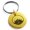 Gold, variant on Stainless Steel Lotus Zen Engraved Small Medallion Circle Charm Keychain Keyring