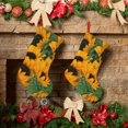 thumbnail image 6 of Salouo Sunflowers 7 Print Christmas Decorations Stockings 1 Pack 18'' Xmas Stockings Holiday Stocking Personalized Farmhouse Decor for Home Family Party Tree, 6 of 7